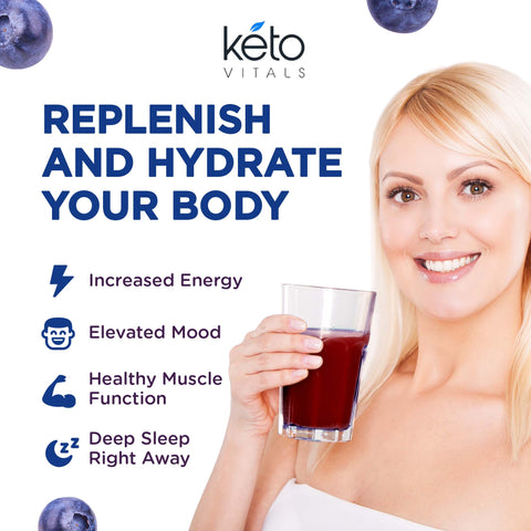 Berry Antioxidant Electrolyte Powder Tubs - Blueberry Flavor