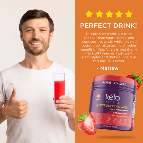 Berry Antioxidant Electrolyte Powder Tub - Strawberry Flavor