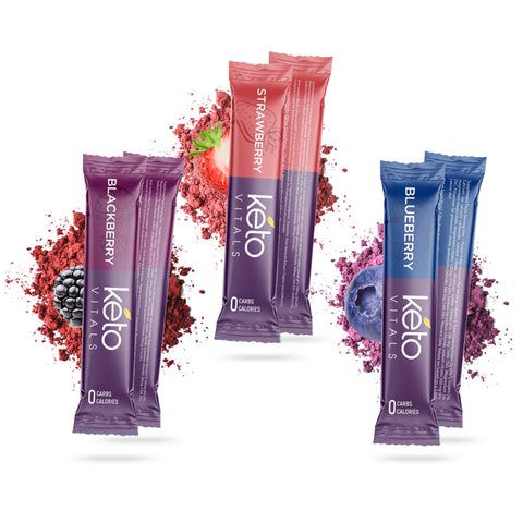Berry Anti-Oxidant Electrolyte Powder Stick Packs - Berry Assorted Flavors 30ct