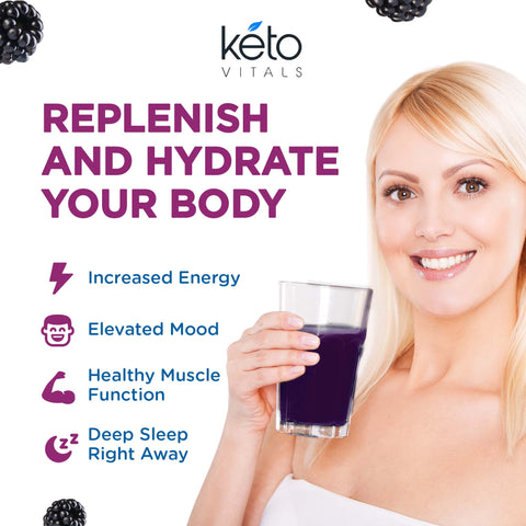 Berry Antioxidant Electrolyte Powder Tubs - Blackberry Flavor