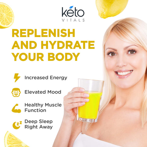 KetoVitals Original Electrolyte Powder Tub - Lemonade Flavor