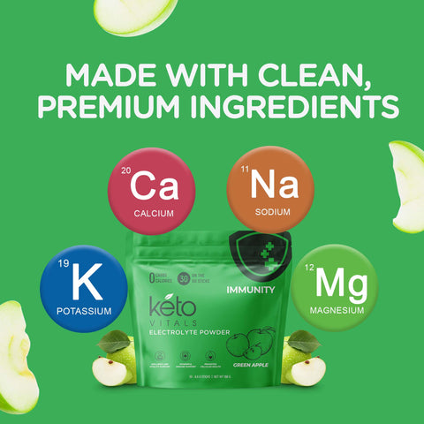 Keto Vitals Wellness Powder Stick Packs - Immunity - 30 Count