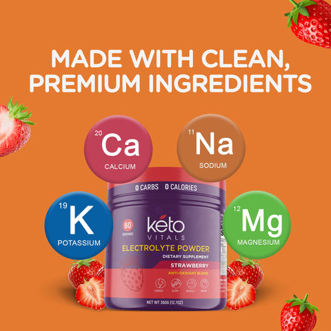 Berry Antioxidant Electrolyte Powder Tub - Strawberry Flavor