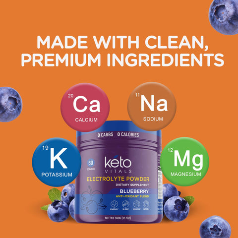 Berry Antioxidant Electrolyte Powder Tubs - Blueberry Flavor