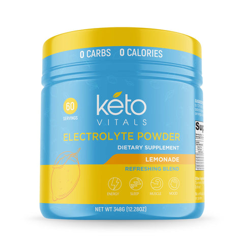 KetoVitals Original Electrolyte Powder Tub - Lemonade Flavor