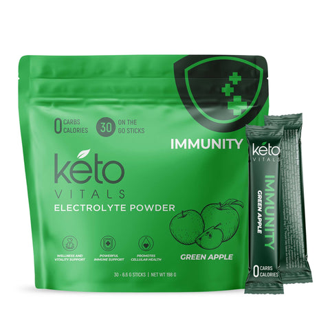 Keto Vitals Wellness Powder Stick Packs - Immunity - 30 Count