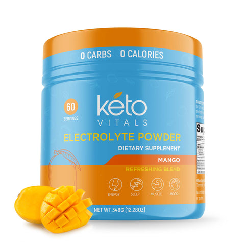 KetoVitals Original Electrolyte Powder Tub - Mango Flavor