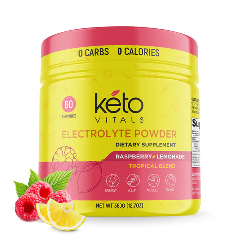 Raspberry Lemonade, 10 Oz. - Tropical Electrolyte Powder Tubs