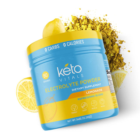 KetoVitals Original Electrolyte Powder Tub - Lemonade Flavor