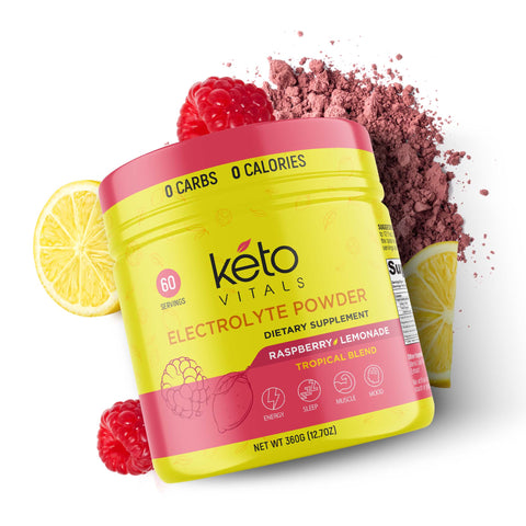 Raspberry Lemonade, 10 Oz. - Tropical Electrolyte Powder Tubs